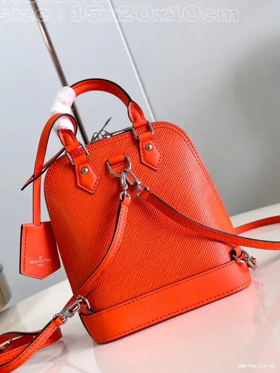 Aaa replica ru VUITTON backpack-15*20*10cm ALMA NANO LOUIS 0704